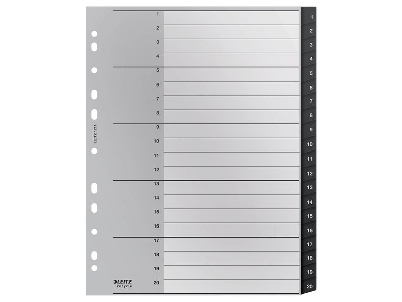 Leitz Recycle Register, PP, extrabreit