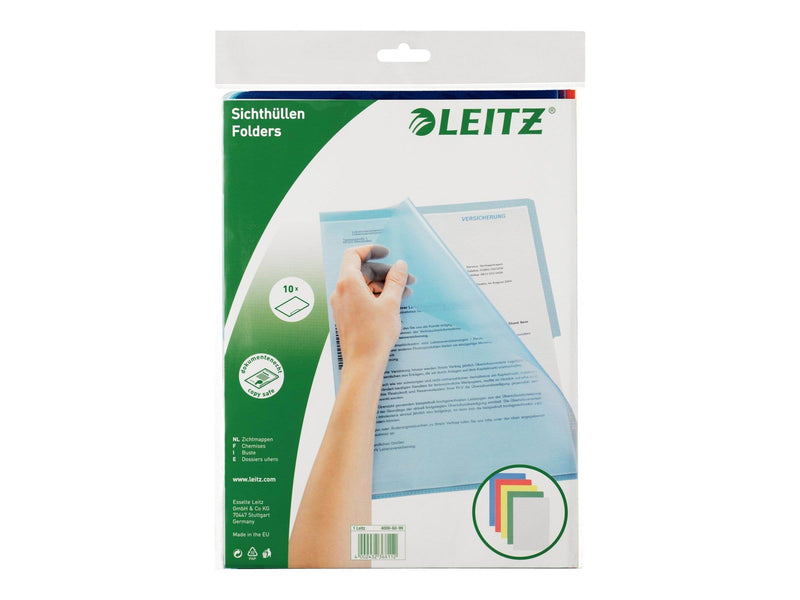 Leitz Standard - L-shaped folder - for A4 - assorted colours (pack of 10)