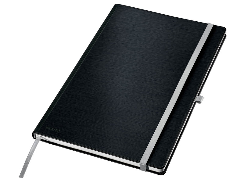 Leitz Style Notizbuch A4 kariert, Hardcover, Schwarz
