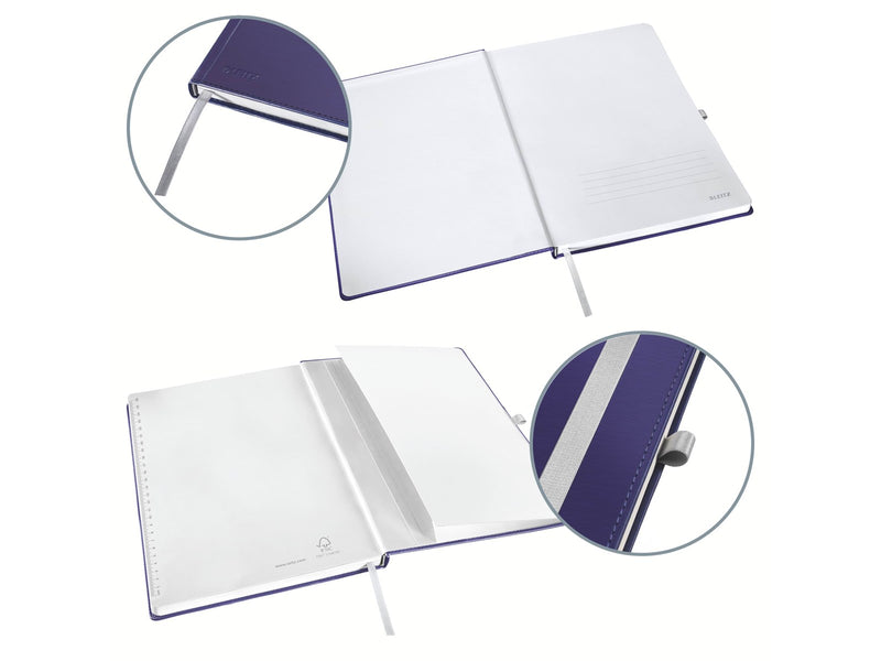 Leitz Style Notizbuch A4 liniert, Hardcover, Blau