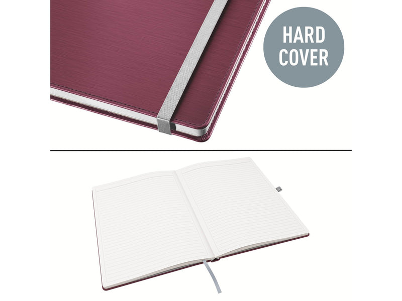 Leitz Style Notizbuch A4 liniert, Hardcover, Rot