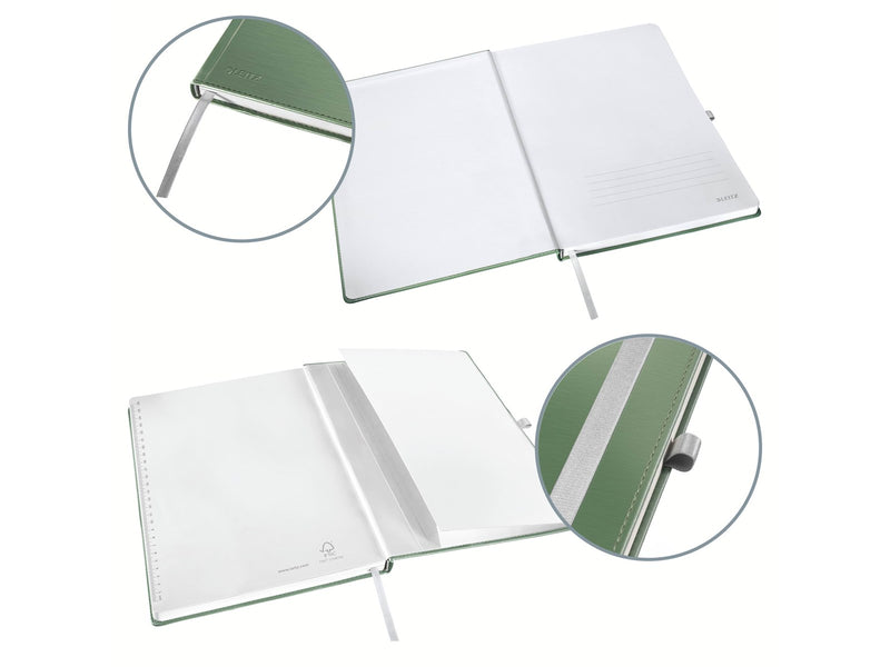 Leitz Style Notizbuch A5 liniert, Hardcover, Grün