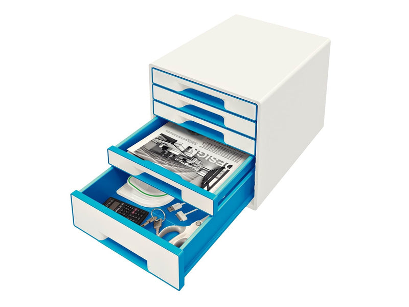 Leitz  WOW CUBE Schubladenbox Blau