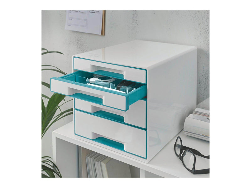 Leitz  WOW CUBE Schubladenbox Eisblau