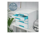 Leitz  WOW CUBE Schubladenbox Eisblau