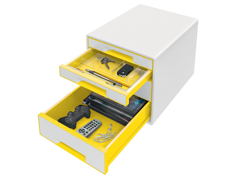 Leitz  WOW CUBE Schubladenbox Gelb