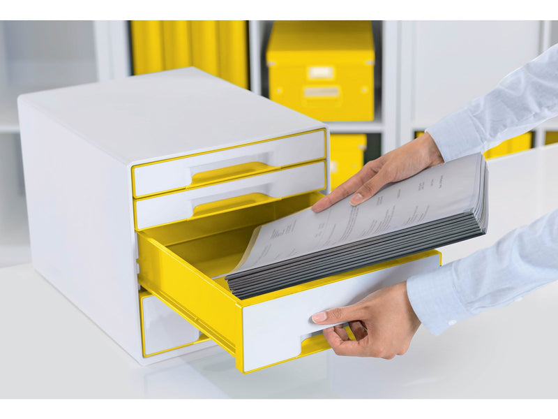 Leitz  WOW CUBE Schubladenbox Gelb