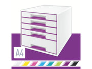 Leitz  WOW CUBE Schubladenbox Violett
