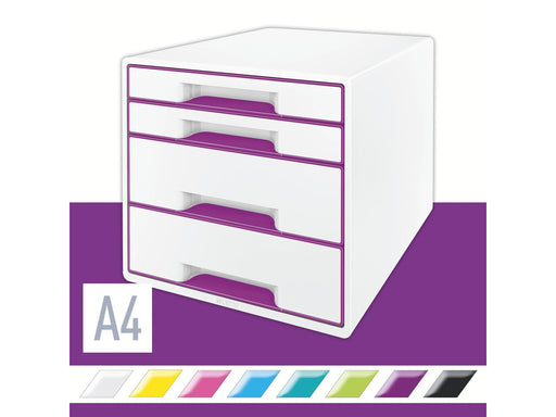 Leitz  WOW CUBE Schubladenbox Violett