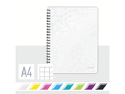 Leitz WOW Collegeblock A4 kariert, spiralgebunden mit PP-Einband