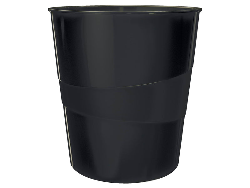 Leitz  WOW Papierkorb Schwarz