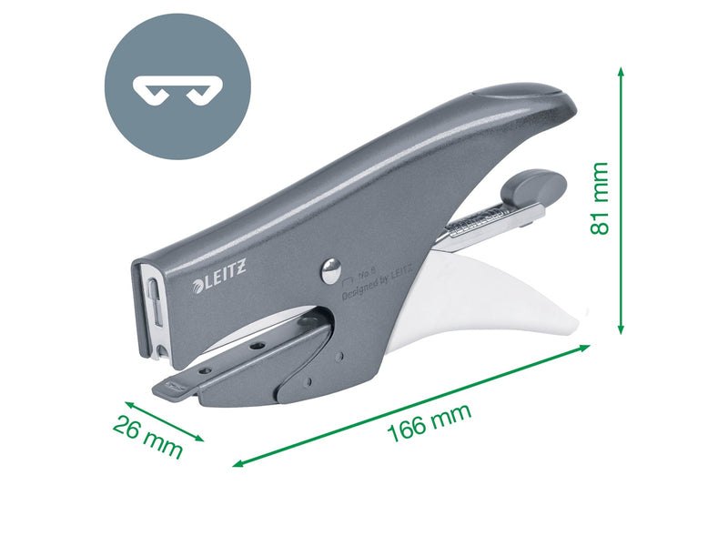 Leitz WOW Plier No.8 15 sheets Red