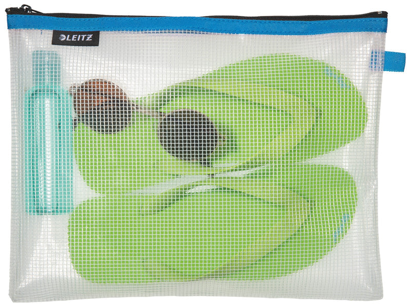 Leitz  WOW Traveller Zip-Beutel wasserabweisend L Blau