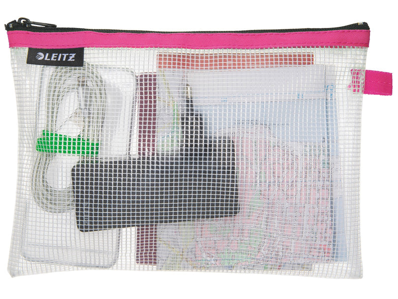 Leitz  WOW Traveller Zip-Beutel wasserabweisend M Pink