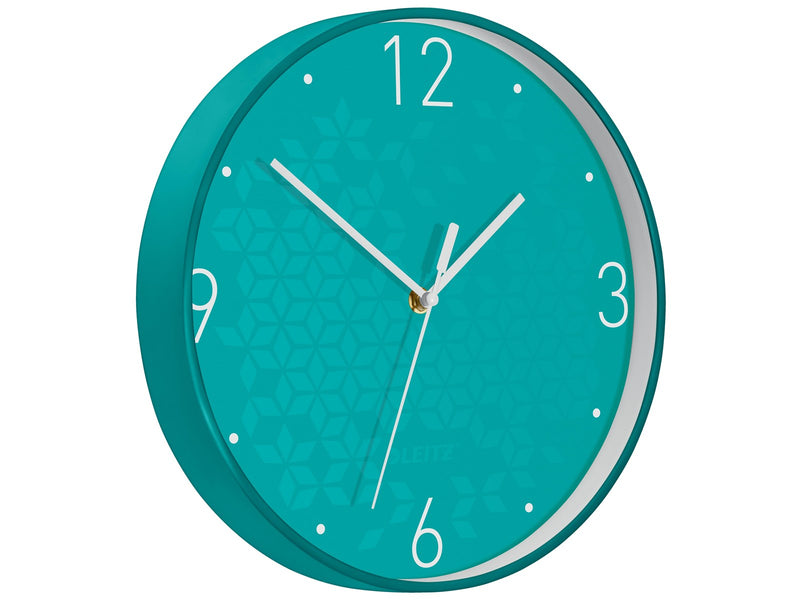 Leitz  WOW Wanduhr Eisblau