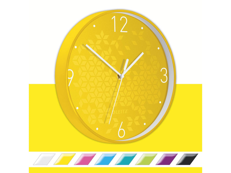 Leitz  WOW Wanduhr Gelb