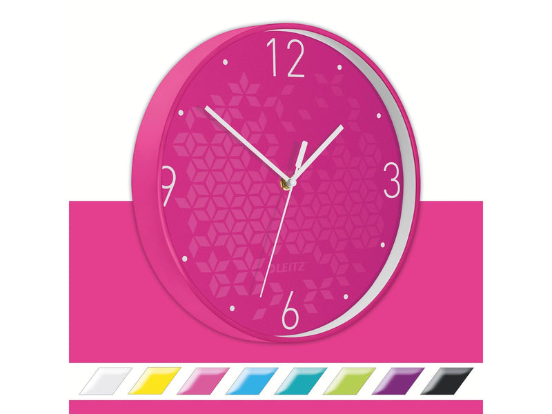 Leitz  WOW Wanduhr Pink
