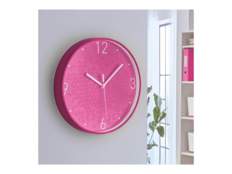 Leitz  WOW Wanduhr Pink