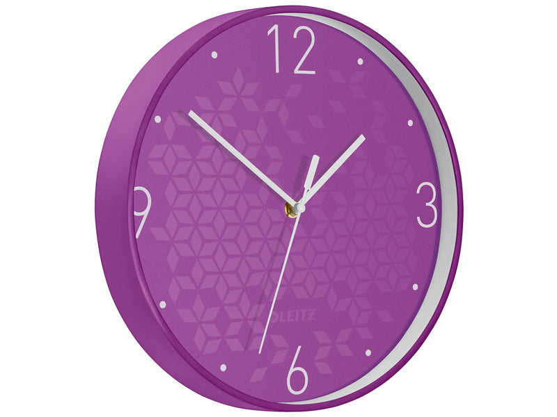Leitz  WOW Wanduhr Violett