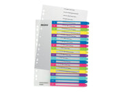 Leitz WOW - divider - 20 parts - for A4 Maxi - tabbed - multicolour