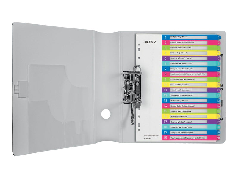 Leitz WOW - divider - 20 parts - for A4 Maxi - tabbed - multicolour