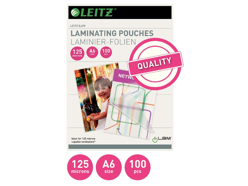 Leitz iLAM Heißlaminierfolien A6, 125 mic