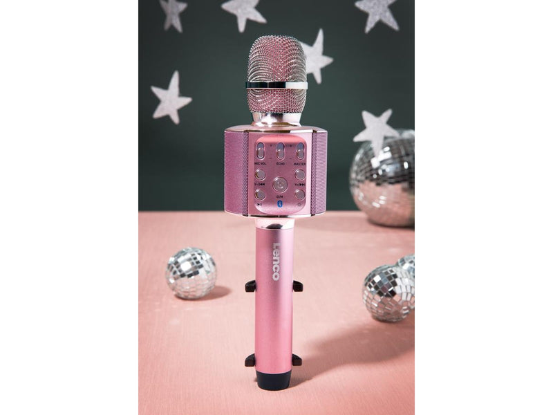 Lenco BT Mic. And speaker with lights rosegold