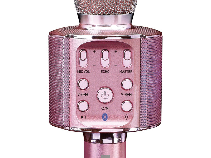 Lenco BT Mic. And speaker with lights rosegold