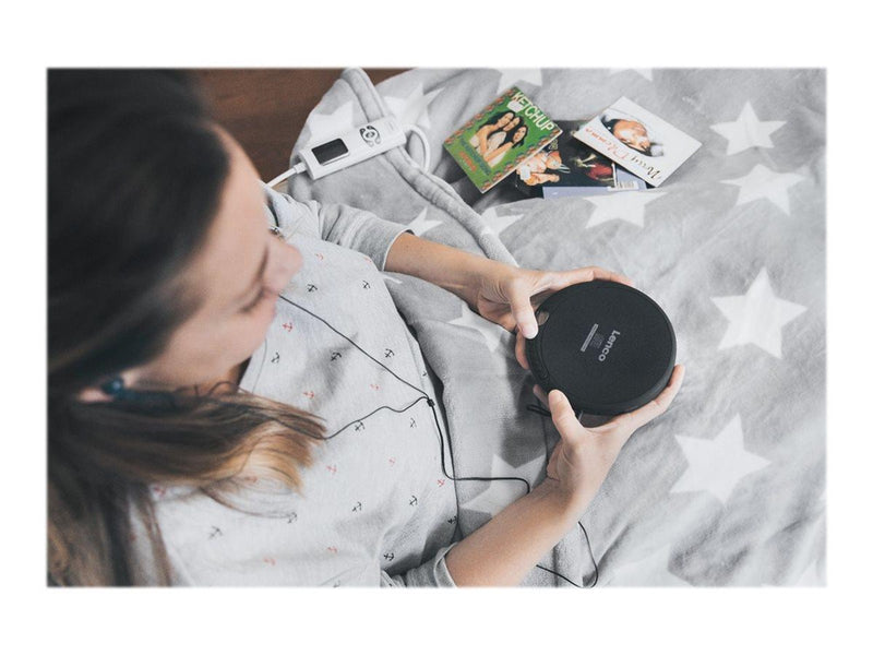 Lenco CD-200 - Portable CD-player with anti-shock - Black