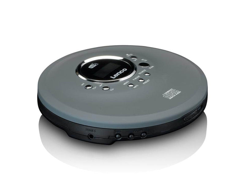 Lenco CD-400GY - Portable CD/ MP3 player for CD CD-R CD-RW - Gray