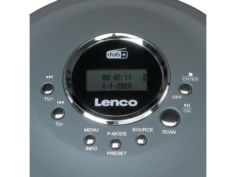 Lenco CD-400GY - Portable CD/ MP3 player for CD CD-R CD-RW - Gray
