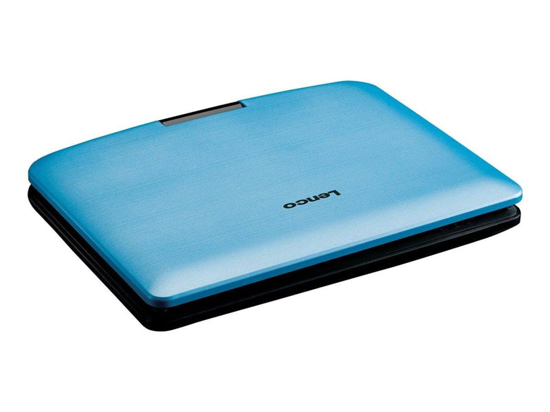 Lenco DVP-910BL - Portable 9" DVD player with USB headphones and mounting bracket - Blue/Black