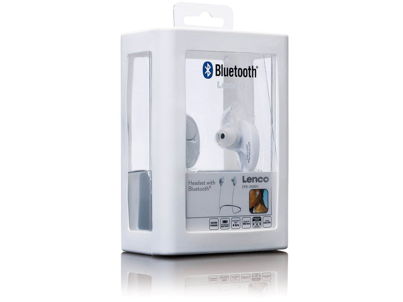 Lenco EPB-015WH - Wireless in-ear headset - White