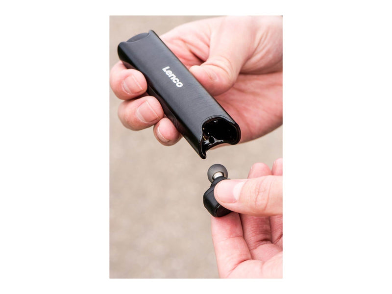 Lenco EPB-440BK - Bluetooth® Headset Waterproof In-Ear Docking - Black