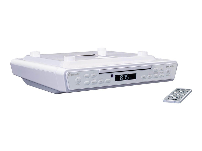 Lenco KCR-150WH - FM Kitchen Radio with CD player and Bluetooth® - White