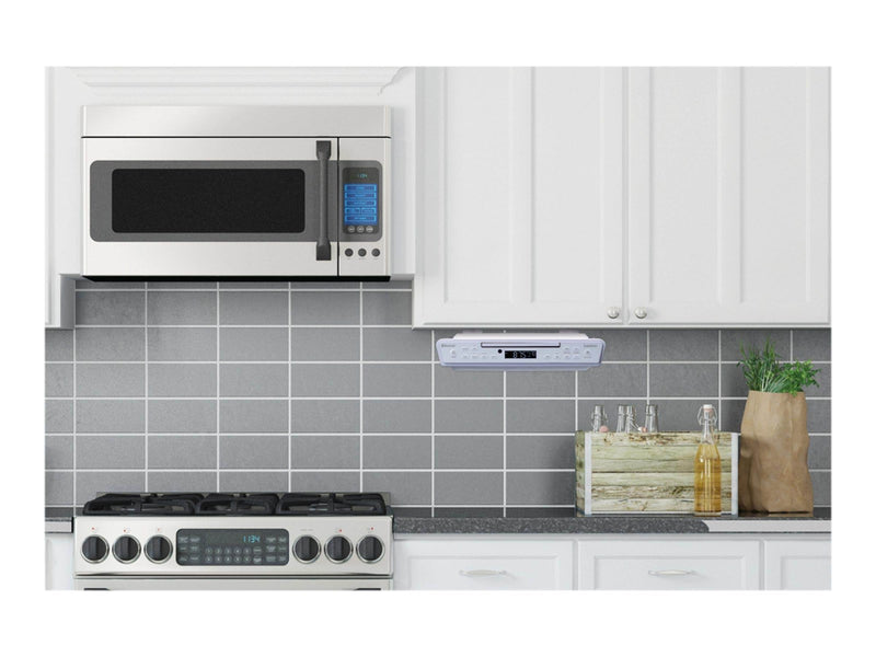 Lenco KCR-150WH - FM Kitchen Radio with CD player and Bluetooth® - White