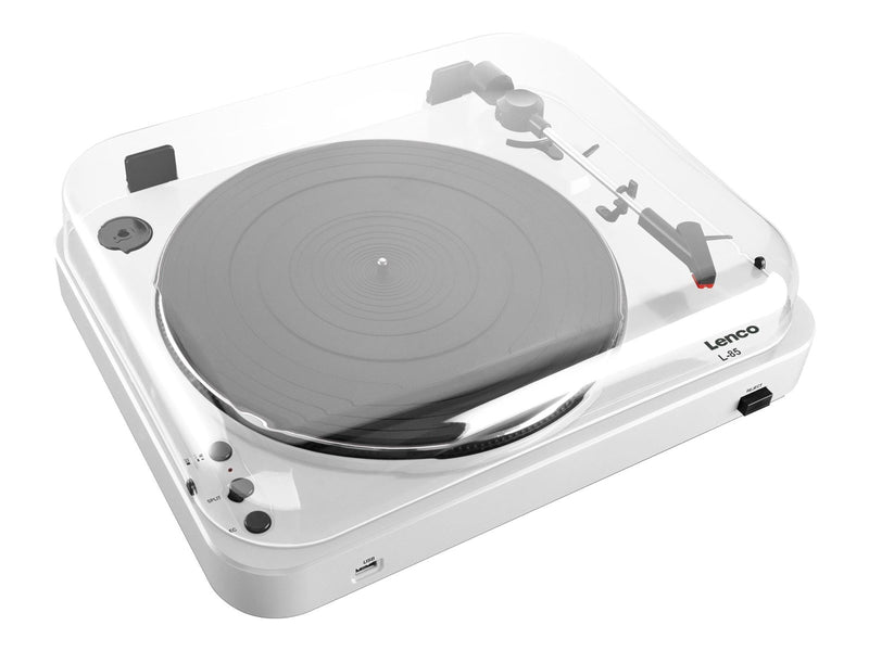 Lenco L-85 - turntable with digital recorder - Plattenspieler Weiß