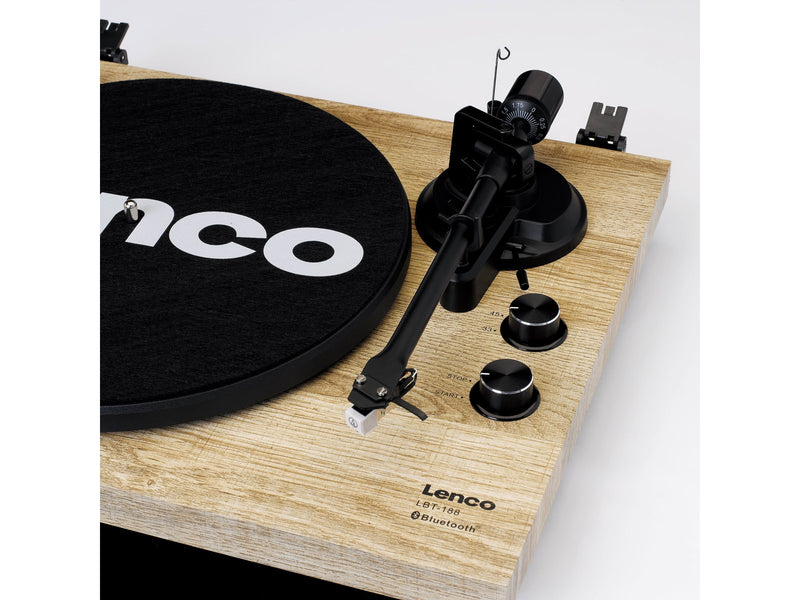 Lenco LBT-188PI - Record Player with Bluetooth® transmission wood - Pine - Plattenspieler Beige