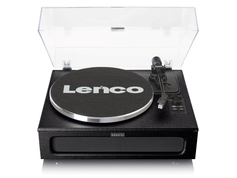 Lenco LS-430BK - Record Player with 4 built-in speakers - Black - Plattenspieler Schwarz