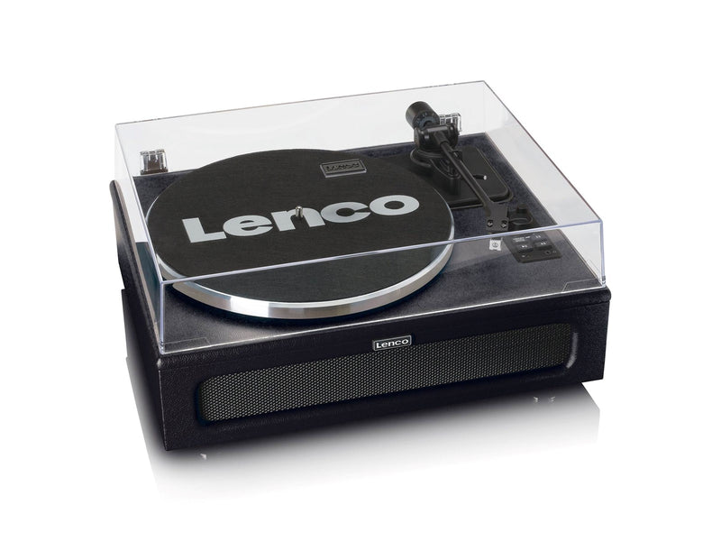Lenco LS-430BK - Record Player with 4 built-in speakers - Black - Plattenspieler Schwarz