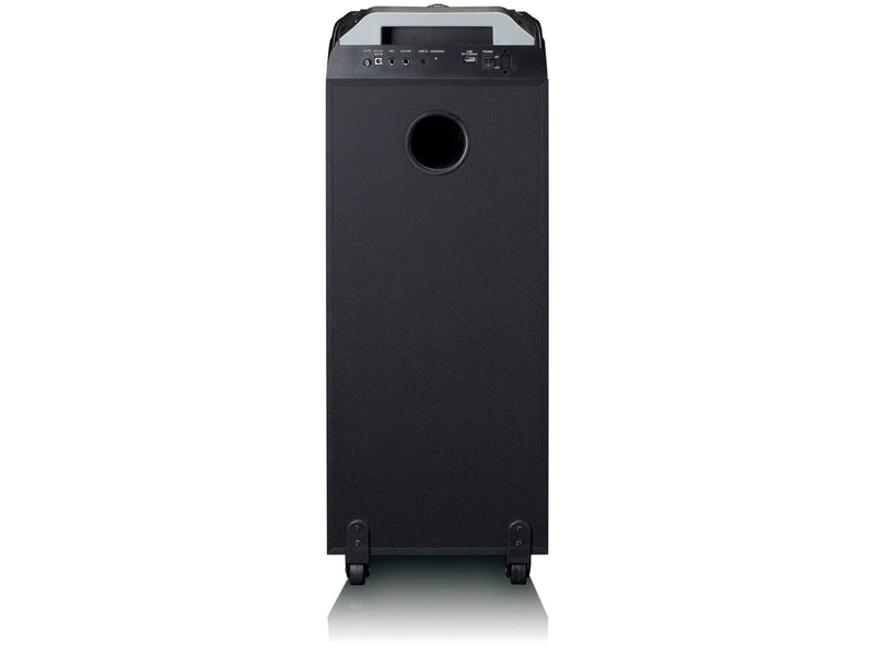 Lenco PA-260BK - PA with full front LED lighting and disco ball - Bluetooth - Black