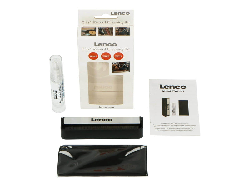 Lenco TTA-3IN1 - cleaning brush for vinyl record - carbon fibre - Plattenspieler
