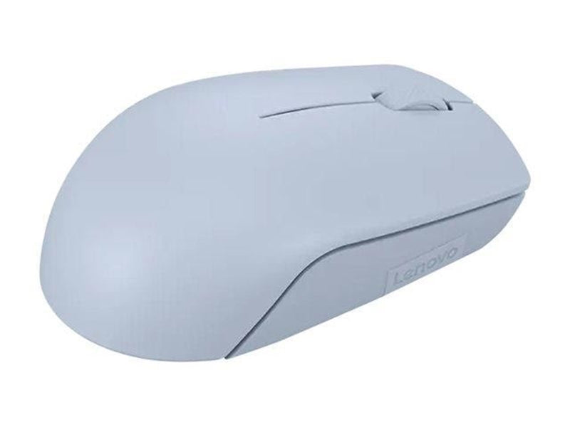 Lenovo 300 Wireless Compact - mouse - with battery - 2.4 GHz - frost blue - Maus (Blau)