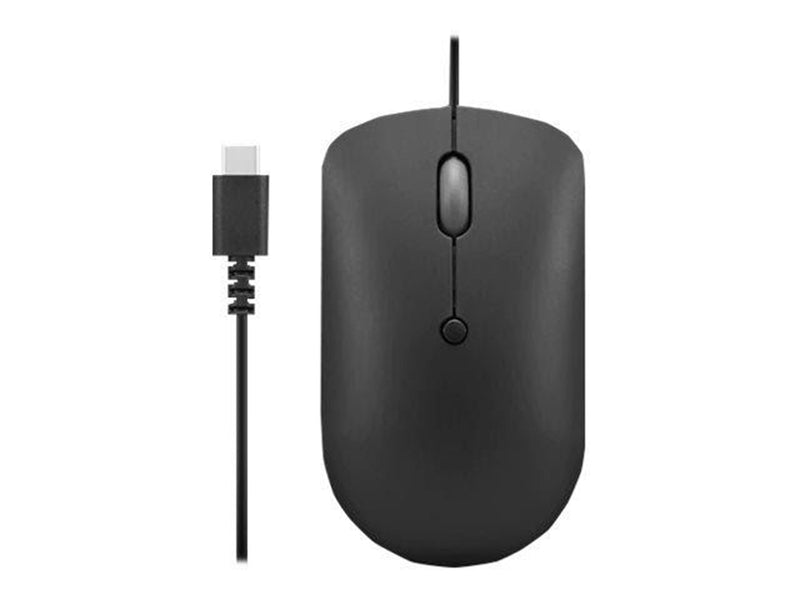 Lenovo 400 USB-C Wired Compact Mouse Raven Black - Maus (Schwarz)