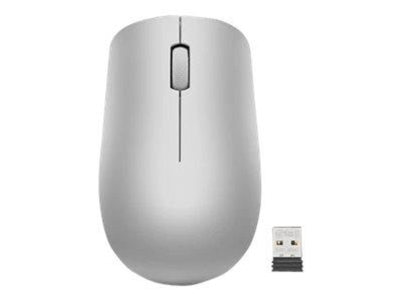 Lenovo 530 Wireless Mouse - mouse - 2.4 GHz - platinum grey - Maus (Grau)