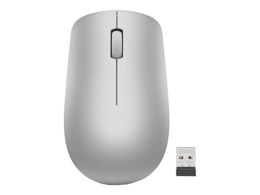 Lenovo 530 Wireless Mouse - mouse - 2.4 GHz - platinum grey - Maus (Grau)
