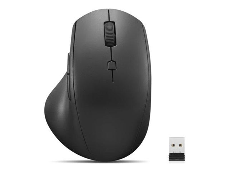 Lenovo 600 Wireless Media - mouse - 2.4 GHz - black - Maus (Schwarz)