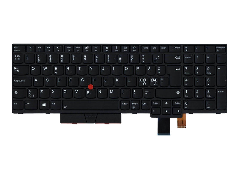 Lenovo Chicony - Laptop Ersatztastatur - Nordic ISO - Schwarz