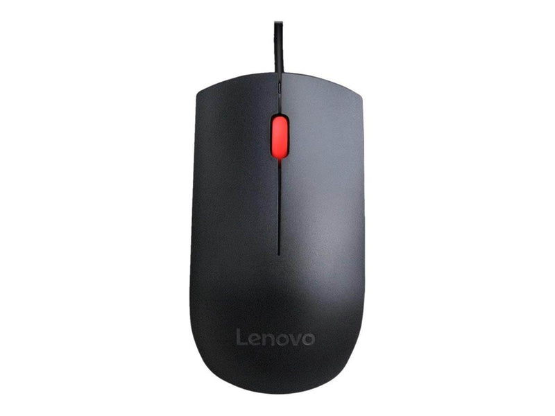 Lenovo Essential - mouse - USB - black - Maus (Schwarz)