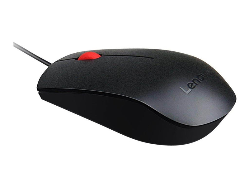 Lenovo Essential - mouse - USB - black - Maus (Schwarz)